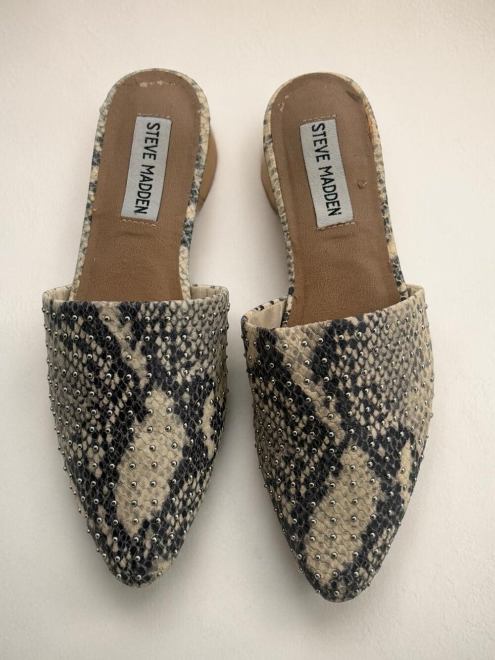 Steve Madden Trace-S Snake Studded Loafers